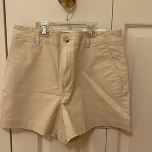 Loft washed twill shorts, size 8.  Cream color. BNWT